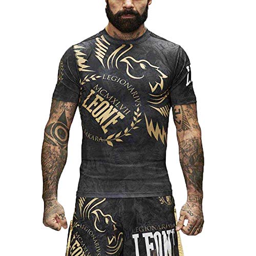 LEONE 1947, Rashguard-Legionär, Unisex-Erwachsene, Schwarz, M, AB925 LEONE 1947, Rashguard-Legionär, Unisex-Erwachsene, Schwarz, M, AB925 von LEONE 1947