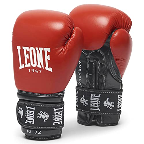 LEONE 1947 Unisex – Erwachsene Botschafter Boxhandschuhe, rot, 12 oz LEONE 1947 Unisex – Erwachsene Botschafter Boxhandschuhe, rot, 12 oz von LEONE 1947