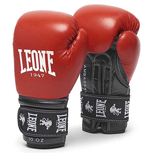 LEONE 1947 Unisex – Erwachsene Botschafter Boxhandschuhe, rot, 14oz von LEONE 1947