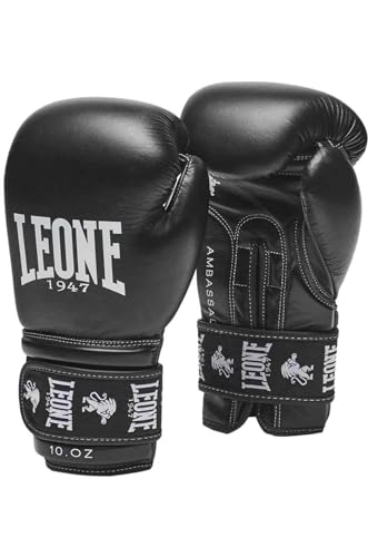 LEONE 1947 Ambassador Boxhandschuhe Unisex Erwachsene, Schwarz, 14 oz von LEONE 1947