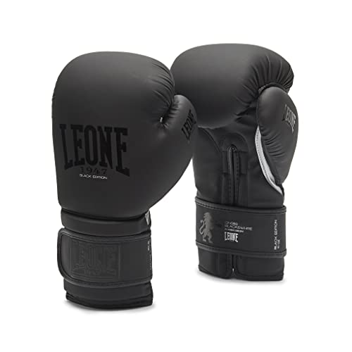 LEONE 1947, Black Edition Boxhandschuhe, Unisex-Erwachsene, Schwarz, 14 oz, GN059 LEONE 1947, Black Edition Boxhandschuhe, Unisex-Erwachsene, Schwarz, 14 oz, GN059 von LEONE 1947
