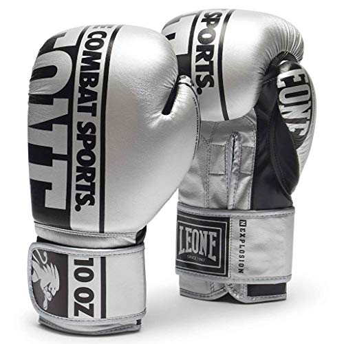 LEONE 1947 Nexplosion Boxhandschuhe Uni Erwachsene, Silber, 10 oz LEONE 1947 Nexplosion Boxhandschuhe Uni Erwachsene, Silber, 10 oz von LEONE 1947