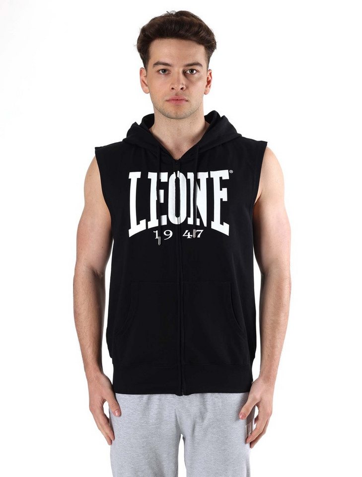 LEONE 1947 T-Shirt Big Logo ärmelloses T-Shirt mit Kapuze und Reißverschluss LEONE 1947 T-Shirt Big Logo ärmelloses T-Shirt mit Kapuze und Reißverschluss von LEONE 1947