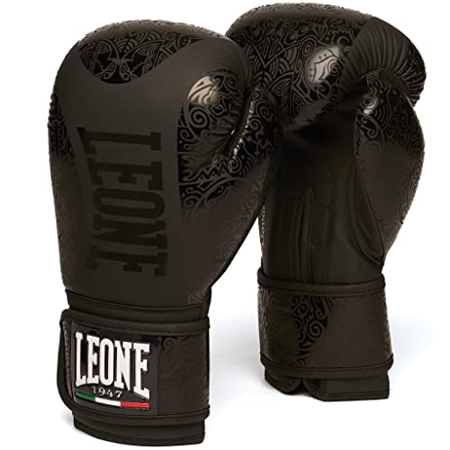 LEONE 1947, Maori-Boxhandschuhe, Unisex-Erwachsene, Schwarz, 14 OZ, GN070 von LEONE 1947