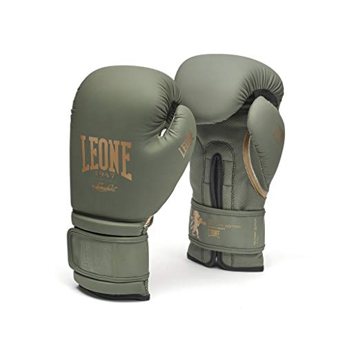 LEONE 1947, Boxhandschuhe Military Edition, Unisex-Erwachsene, Grün, 12 OZ, GN059G von LEONE 1947