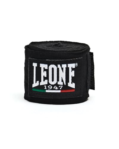 Leone Boxbandagen, 3.5 m, Halbelastisch, schwarz Leone Boxbandagen, 3.5 m, Halbelastisch, schwarz von LEONE 1947