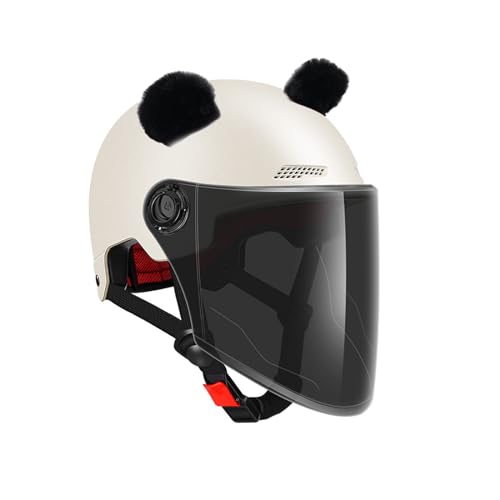 LERTREEUK Motorradhelm mit Aufkleber aus Plüsch, Skihelm, Dekoration, Zubehör für Fahrradhelm (schwarz) von LERTREEUK