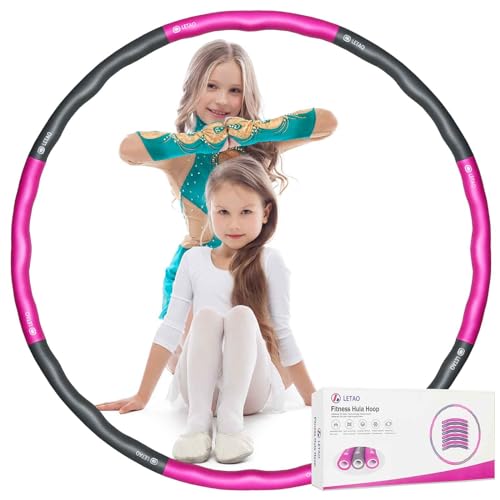 LETAO Hula Hoop Reifen für Erwachsene und Kinder, EIN 6-8 Teiliger Abnehmbarer Hula Hoop Reifen für Fitness, 810g von LETAO