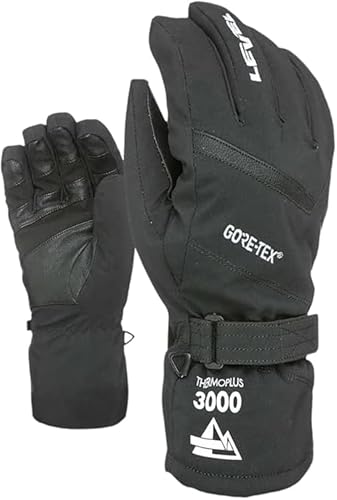Level Evolution Gore-Tex - Snowboard Handschuhe, Thermohandschuhe Winter Herren mit Verstellbarem Riemen und Stulpe, Ski- und Winterhandschuhe Herren Wasserdicht, Atmungsaktiv für Snowboard - 1 Paar Level Evolution Gore-Tex - Snowboard Handschuhe, Thermohandschuhe Winter Herren mit Verstellbarem Riemen und Stulpe, Ski- und Winterhandschuhe Herren Wasserdicht, Atmungsaktiv für Snowboard - 1 Paar von Level