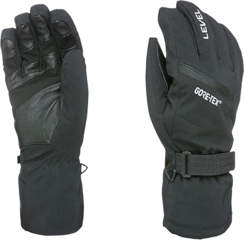Level Evolution Gore-Tex - Snowboard Handschuhe, Thermohandschuhe Winter Herren mit Verstellbarem Riemen und Stulpe, Ski- und Winterhandschuhe Herren Wasserdicht, Atmungsaktiv für Snowboard - 1 Paar Level Evolution Gore-Tex - Snowboard Handschuhe, Thermohandschuhe Winter Herren mit Verstellbarem Riemen und Stulpe, Ski- und Winterhandschuhe Herren Wasserdicht, Atmungsaktiv für Snowboard - 1 Paar von Level
