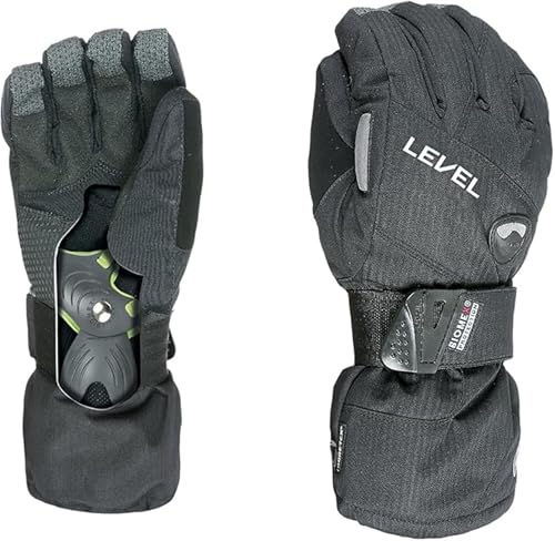 Level Half Pipe Gore-Tex - Snowboard Handschuhe, Thermohandschuhe Winter Herren mit Verstellbarem Riemen und Stulpe, Ski- und Winterhandschuhe Herren Wasserdicht, Atmungsaktiv für Snowboard - 1 Paar Level Half Pipe Gore-Tex - Snowboard Handschuhe, Thermohandschuhe Winter Herren mit Verstellbarem Riemen und Stulpe, Ski- und Winterhandschuhe Herren Wasserdicht, Atmungsaktiv für Snowboard - 1 Paar von Level