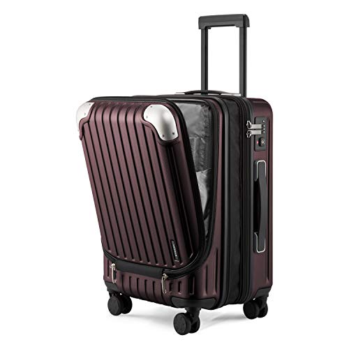 LEVEL8 Koffer Trolleys Leicht ABS+ PC Handgepäck Hartschalen-Koffer Trolley Rollkoffer Reisekoffer Erweiterbar, TSA, 4 Rollen, 55cm, 36-42 Liter, Rot LEVEL8 Koffer Trolleys Leicht ABS+ PC Handgepäck Hartschalen-Koffer Trolley Rollkoffer Reisekoffer Erweiterbar, TSA, 4 Rollen, 55cm, 36-42 Liter, Rot von LEVEL8