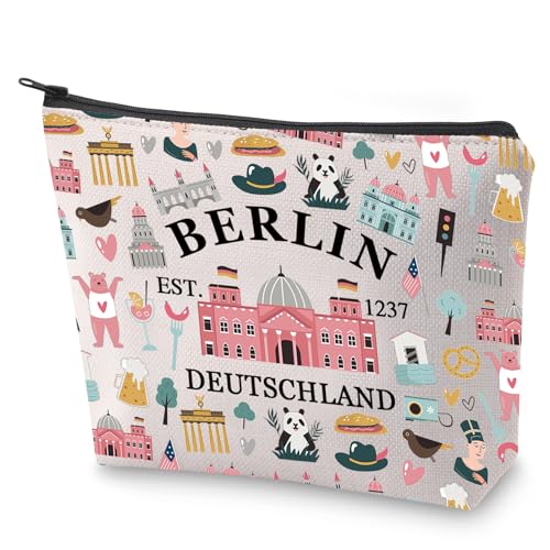 Berlin City Kosmetiktasche Deutschland Souvenir Geschenk Berlin Deutschland Reise Make-up Tasche für Berliner Liebhaber, Berlin Berlin City Kosmetiktasche Deutschland Souvenir Geschenk Berlin Deutschland Reise Make-up Tasche für Berliner Liebhaber, Berlin von LEVLO