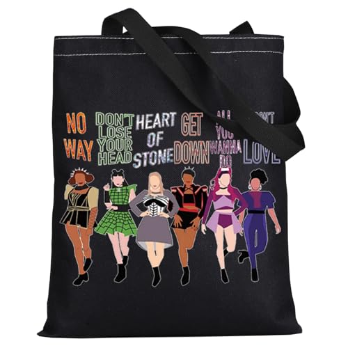 LEVLO Broadway Queen Kosmetiktasche, Geschenk für Musiktheaterliebhaber, Musik-Make-up-Tasche mit Reißverschluss, Six Queen Bt, Kosmetiktasche von LEVLO