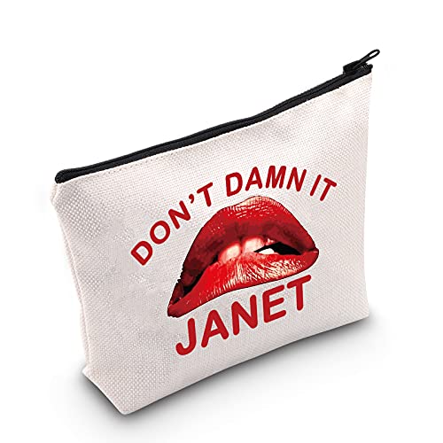 LEVLO Lustige Rocky Kosmetiktasche, Make-up-Tasche, Rocky Fans, Geschenk, Damn It Janet Rocky Make-up-Tasche, Reißverschluss, Rocky Merchandise, Damn It Janet von LEVLO