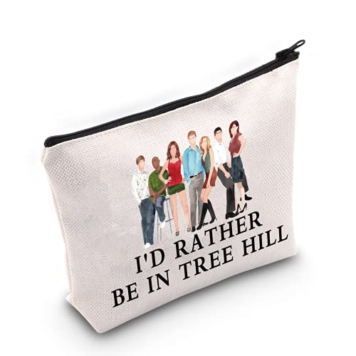 LEVLO Hill Basketball TV Show Kosmetiktasche Hill TV Show Fans Geschenk I'd Rather Be In Tree Hill Make-up Reißverschluss Tasche für Frauen Mädchen, In Tree Hill, Kosmetiktasche von LEVLO