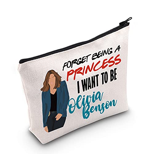 LEVLO Order Law TV-Show Kosmetiktasche Olivia Benson Fans Geschenk Vergessen Sie eine Prinzessin zu Sein, die ich Sein möchte, Olivia Benson Make-up-Tasche mit Reißverschluss LEVLO Order Law TV-Show Kosmetiktasche Olivia Benson Fans Geschenk Vergessen Sie eine Prinzessin zu Sein, die ich Sein möchte, Olivia Benson Make-up-Tasche mit Reißverschluss von LEVLO
