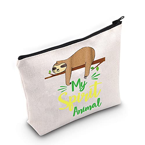 LEVLO Lustige Faultier-Kosmetiktasche, Make-up-Tasche, Faultier-Liebhaber, inspiriertes Geschenk, Mein Geist, Tier ist EIN Faultier, Make-up-Tasche mit Reißverschluss LEVLO Lustige Faultier-Kosmetiktasche, Make-up-Tasche, Faultier-Liebhaber, inspiriertes Geschenk, Mein Geist, Tier ist EIN Faultier, Make-up-Tasche mit Reißverschluss von LEVLO