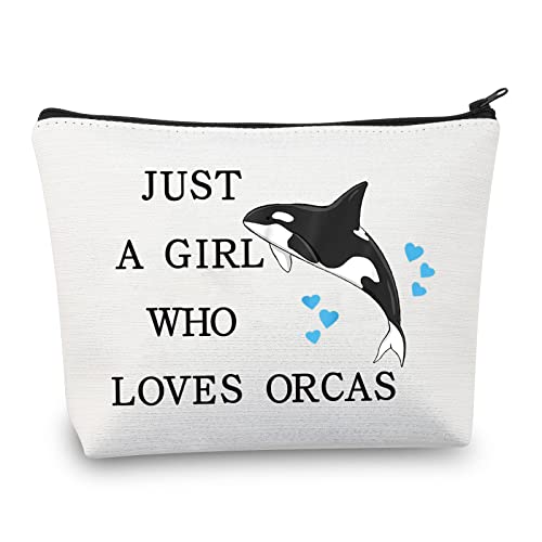 LEVLO Lustige Kosmetiktasche mit Killerwal-Motiv, Tierliebhaber, Geschenk für Mädchen, das Orcas liebt, Make-up-Tasche, Orca-Wal-Liebhaber, Wer liebt Orcas, Kosmetiktasche LEVLO Lustige Kosmetiktasche mit Killerwal-Motiv, Tierliebhaber, Geschenk für Mädchen, das Orcas liebt, Make-up-Tasche, Orca-Wal-Liebhaber, Wer liebt Orcas, Kosmetiktasche von LEVLO