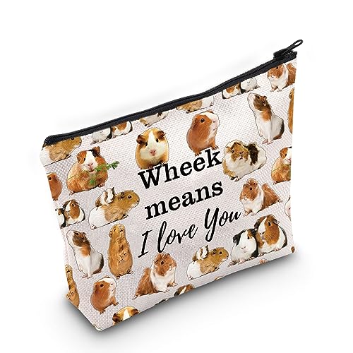 LEVLO Lustige Kosmetiktasche mit Meerschweinchen-Motiv, inspiriert von Meerschweinchen, inspiriert von Meerschweinchen, Make Me Happy You Not So Much Meerschweinchen, Make-up-Tasche mit Reißverschluss LEVLO Lustige Kosmetiktasche mit Meerschweinchen-Motiv, inspiriert von Meerschweinchen, inspiriert von Meerschweinchen, Make Me Happy You Not So Much Meerschweinchen, Make-up-Tasche mit Reißverschluss von LEVLO