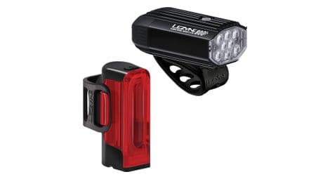 lezyne micro drive 800    strip drive 300  paar fahrradlichter schwarz von LEZYNE