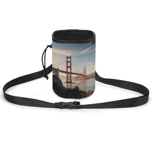 Hundeleckerli-Tasche Golden Gate Bridge Hundeleckerli-Trainingstasche für Haustiere, Hundetrainingstasche, Golden Gate Bridge, Einheitsgröße, Hundetrainingstasche von LFDSYEOQ