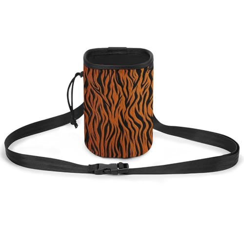 Hundeleckerli-Tasche mit Tigerstreifen, Orange, für Leckerli-Training, Gürteltasche, Hundetrainingstasche, Tiger Stripes Orange, Einheitsgröße, Hundetrainingstasche von LFDSYEOQ