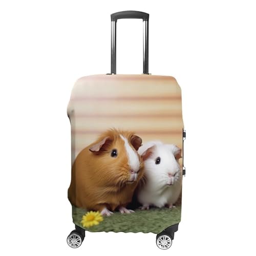 LFDSYEOQ Reisegepäckabdeckung, Walschwanz, elastisch, waschbar, Gepäckschutz, passend für 45,7 - 81,3 cm Gepäck, Süßes Meerschweinchen, XL von LFDSYEOQ