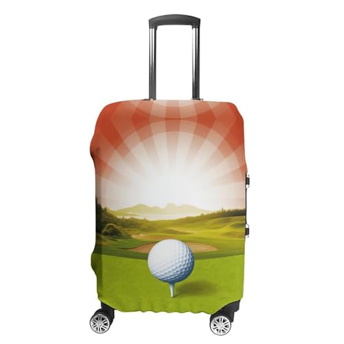 LFDSYEOQ Reisegepäckhülle, niedlich, elastisch, waschbar, Koffer-Schutz, passend für 45,7 - 81,3 cm Gepäck, Golf Sport, S von LFDSYEOQ