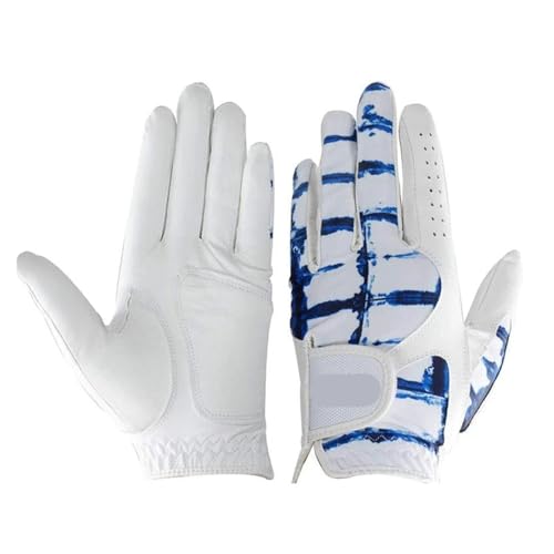 LFFAVHFK Golfhandschuhe Leder Herren Golf Handschuhe Linkshänder Null Reibung Links Golfen for Professionelle Golf Handschuh(S-22) von LFFAVHFK