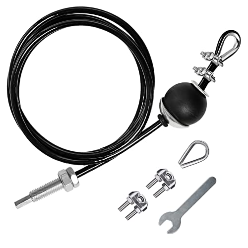 LFJ Gym Kabel Draht Fitnessgerät Stahlseil für Latzug Kabelzug Fitness Home Gym Riemenscheibensystem Seil für Kraftstation (Einstellbar 3,5m mit Schraube) von LFJ