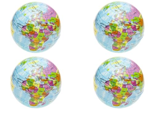 LG-Imports 4 x XL Antistress Ball Globus Weltkugel Softball Knetball Schaumstoffball 7,6 cm LG-Imports 4 x XL Antistress Ball Globus Weltkugel Softball Knetball Schaumstoffball 7,6 cm von LG-Imports