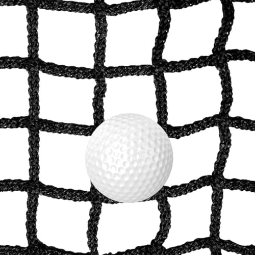 Schwarzes Golf-Sport-Absperrnetz, Robustes Nylonnetz Für Hinterhof-Zaunsportarten, Knotenloses Sicherheitsnetz, Schutznetz Für Balkon- Und Terrassengeländer(Size:1M×10M(3.3FT×32.8FT),Color:Schwarz) von LGLFDJ