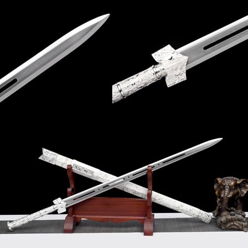 LGSJXDJ 109cm Hand geschmiedete Lange Schwerter, zweihändige Schwerter,Samuraischwert/Sharp/Katana/Schmieden mit hohem Manganstahl Material von LGSJXDJ