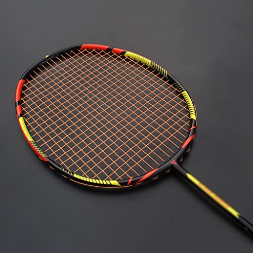 LHBDA Professioneller Badmintonschläger, 8U, 65 g, Karbonfaser, 10 - 13,6 kg, ultraleicht, Sport, Erwachsene von LHBDA