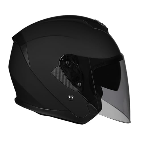 3/4-Jet-Helm Für Motorrad, DOT-Geprüfter Jethelm, Cruiser-Scooter-Helm, Cooler Helm Für Männer Und Frauen, Motorradhelm, Totenkopf-Helm H,L=56-58CM von LHBM