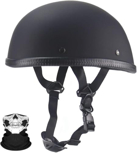 Jethelm Retro Halbschalenhelm Mit ECE, Retro Motorrad Halbhelme Motorradhelm Chopper Helm, Retro Motorrad Helm, Scooter-Helm, Offenem Helm, Moped Mofa-Helm Für Herren Und Damen B,L=57-58CM von LHBM