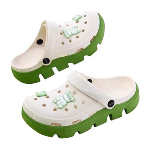 LHEZXS Slippers Crocs Damen Sommer Weicher Boden Nicht Rutscher Outdoor-Strandsandalen Im Freien-H-35 von LHEZXS