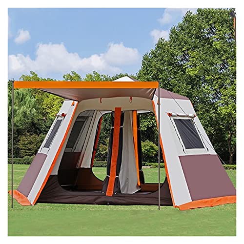 LHLYL-DP Pop-Up-Zelt für 6 Personen, automatisches tragbares Zelt mit Aluminiumstangen, einfacher Aufbau, Familien-Camping, sofortiges Zelt, wasserdicht für Outdoor, Wandern, Strand von LHLYL-DP