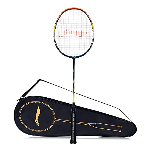 Li-Ning G-Force Superlite 3900 Carbon Fiber Unstrung Badminton Racket with Full Cover (Black/Gold), G4 von LI-NING