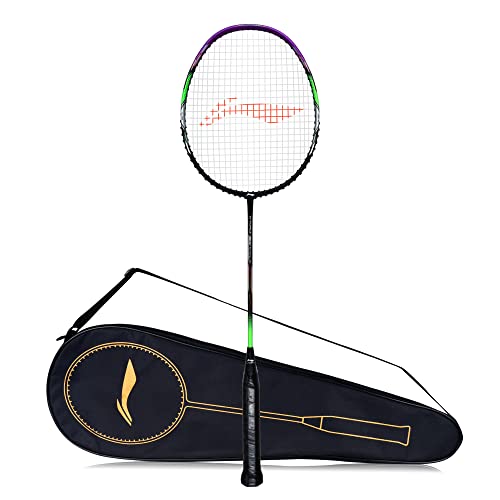 Li-Ning G-Force Superlite 3800 Carbon-Fiber Strung Badminton Racquet with Free Full Cover(Black/Purple,Set of 1) Li-Ning G-Force Superlite 3800 Carbon-Fiber Strung Badminton Racquet with Free Full Cover(Black/Purple,Set of 1) von LI-NING
