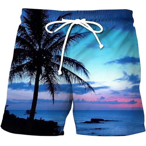 LIANDUN Shorts Herren Strandshorts Männer Lässig Tropische Tafel Shorts Gedruckt Badeanzug Fashion Holiday Surf Swim Trunks-d-160 (13t-14t) von LIANDUN