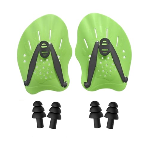 LIANRISES Schwimmpaddels Hand, Paddles Schwimmen, Einstellbar, Erwachsene, Kinder und 2 Paare Wasserdichte Ohrstöpsel LIANRISES Schwimmpaddels Hand, Paddles Schwimmen, Einstellbar, Erwachsene, Kinder und 2 Paare Wasserdichte Ohrstöpsel von LIANRISES