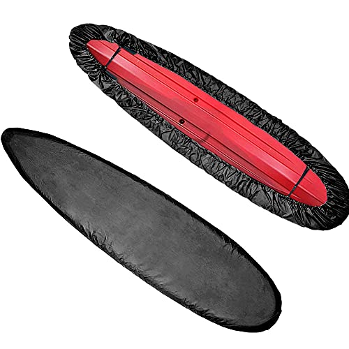 LICHENGTAI Staubschutz Kajak Spritzdecke Wasserfeste Spritzschutz Cover, Universelle Bootsplane Persenning wasserdichte UV-Schutz und Staubdichte Kajak Kanu Boot Abdeckplane für Kayak Boat Canoe, 4M von LICHENGTAI