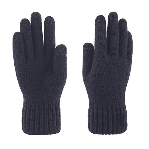 LICHENGTAI Touchscreen Handschuhe Herren Winterhandschuhe Wollhandschuhe Warm Handschuhe für Sport, Radfahren und SMS, Perfekt für Männer und Herren von LICHENGTAI