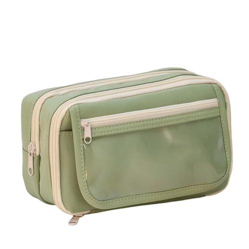 LICHENGTAI Tragbar Federmäppchen, Große Kapazität Federtasche Unisex Mäppchen Stiftetasche Pencil Case mit Reißverschluss Fächer Federmäppchen für Schule und Büro von LICHENGTAI