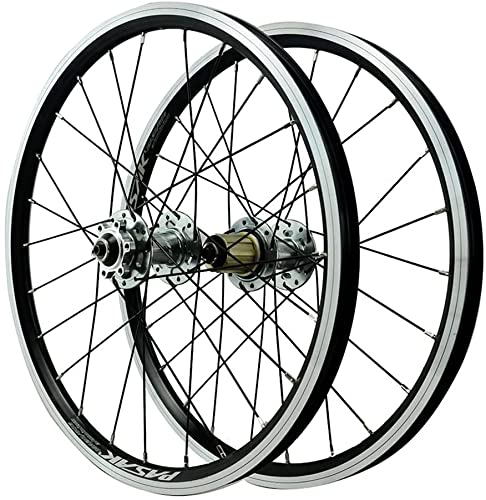 406 MTB-Fahrrad-Laufradsatz mit Schnellspanner, V-Bremse/Scheibenbremse/Felgenbremse, doppelwandige MTB-Felge aus Aluminiumlegierung, 7-, 8-, 9-, 10-, 11- und 12-Gang-Laufradsatz von LIFENGFF