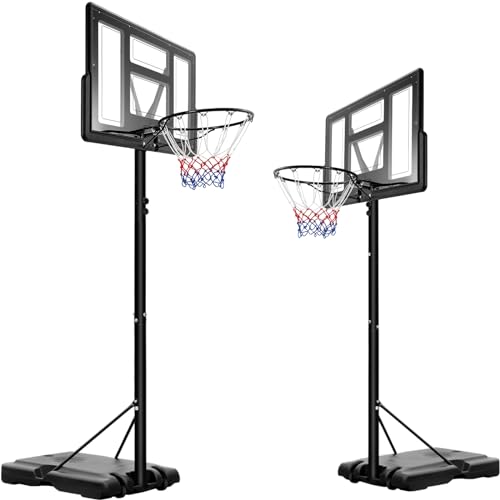 LIFERUN Basketballkorb Outdoor, Verstellbare Korbhöhe von 230 bis 305 cm, Basketballständer mit 110x70cm Rückwand, für Kinder Jugendliche Erwachsene Verwendung in Hinterhöfen, Gärten, Garagen LIFERUN Basketballkorb Outdoor, Verstellbare Korbhöhe von 230 bis 305 cm, Basketballständer mit 110x70cm Rückwand, für Kinder Jugendliche Erwachsene Verwendung in Hinterhöfen, Gärten, Garagen von LIFERUN