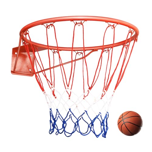 LIFEZEAL Basketballkorb Ø 45 cm, Basketballring mit Netz, Basketballtor geeignet für Erwachsene & Kinder, Basketball-Ausrüstung für drinnen und draußen, Wandmontage LIFEZEAL Basketballkorb Ø 45 cm, Basketballring mit Netz, Basketballtor geeignet für Erwachsene & Kinder, Basketball-Ausrüstung für drinnen und draußen, Wandmontage von LIFEZEAL