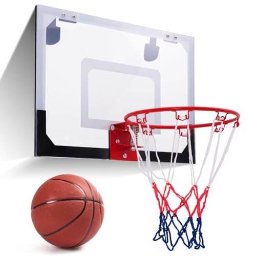 LIFEZEAL Mini Basketballkorb für Kinder & Erwachsene, Basketballkorb Indoor Türmontage, Basketballbrett mit Ball & Luftpumpe, Basketballring Basketball Hoop 46 x 30,5 cm LIFEZEAL Mini Basketballkorb für Kinder & Erwachsene, Basketballkorb Indoor Türmontage, Basketballbrett mit Ball & Luftpumpe, Basketballring Basketball Hoop 46 x 30,5 cm von LIFEZEAL